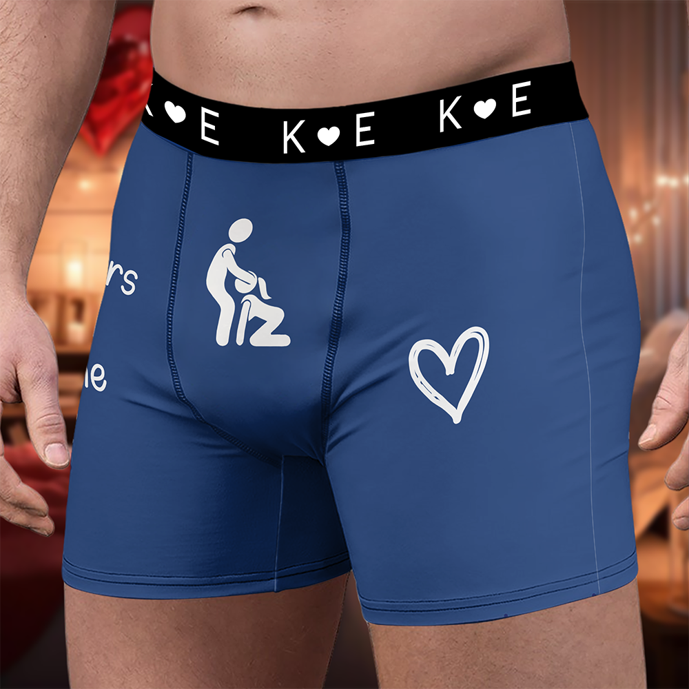Personalized Funny Couple Boxer Briefs – Custom Name Men’s Underwear, Romantic Gift for Husband & Boyfriend LM32 669857