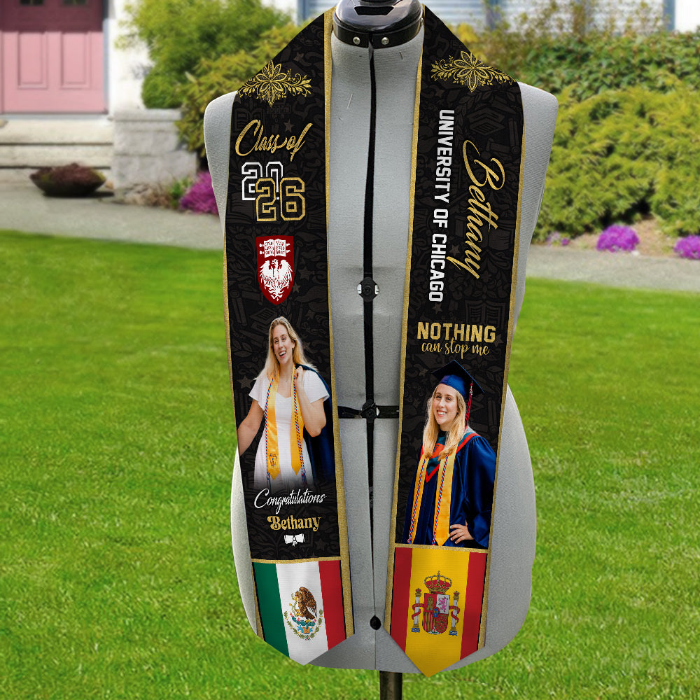 Custom Graduation Stole Class of 2026 Congratulations Sash with Photo Name School HO82 901318