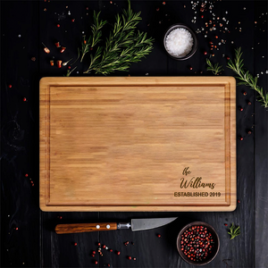Custom Engraved Cutting Board – Personalized Gift for Wedding, Engagement, or Housewarming HO82 894366