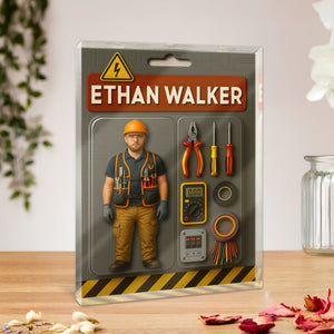 Custom Photo 3D Effect Mechanic Dad Acrylic Block Plaque, Unique Keepsake HO82 894220