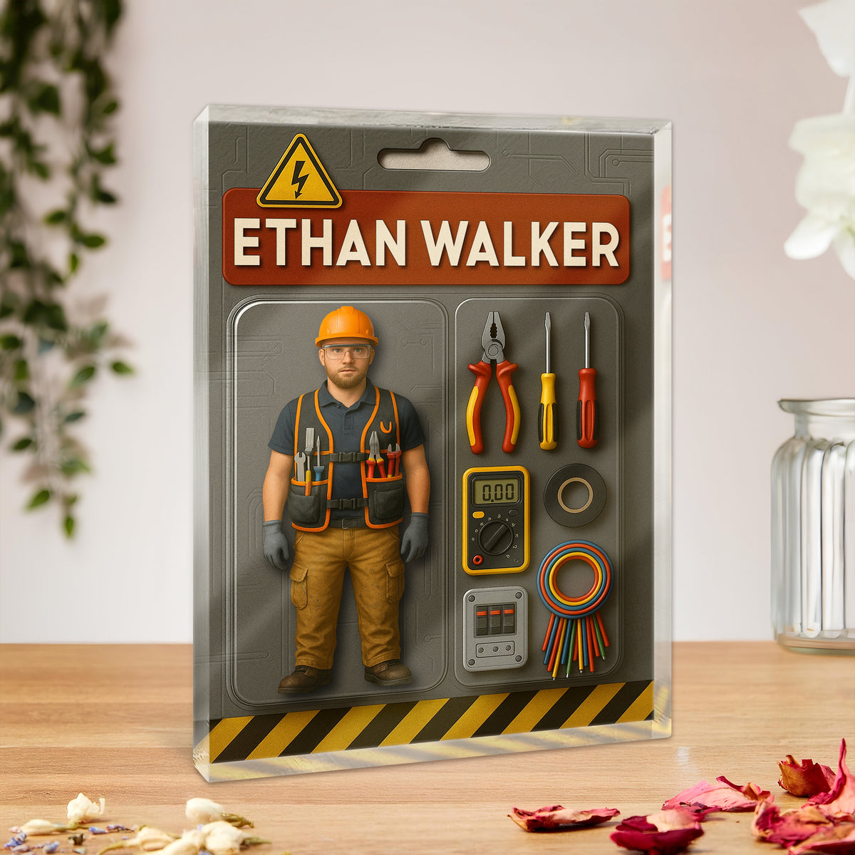 Custom Photo 3D Effect Mechanic Dad Acrylic Block Plaque, Unique Keepsake HO82 894220