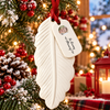 Custom Photo In Loving Memory Memorial Feather Ceramic Ornament HO82 904048