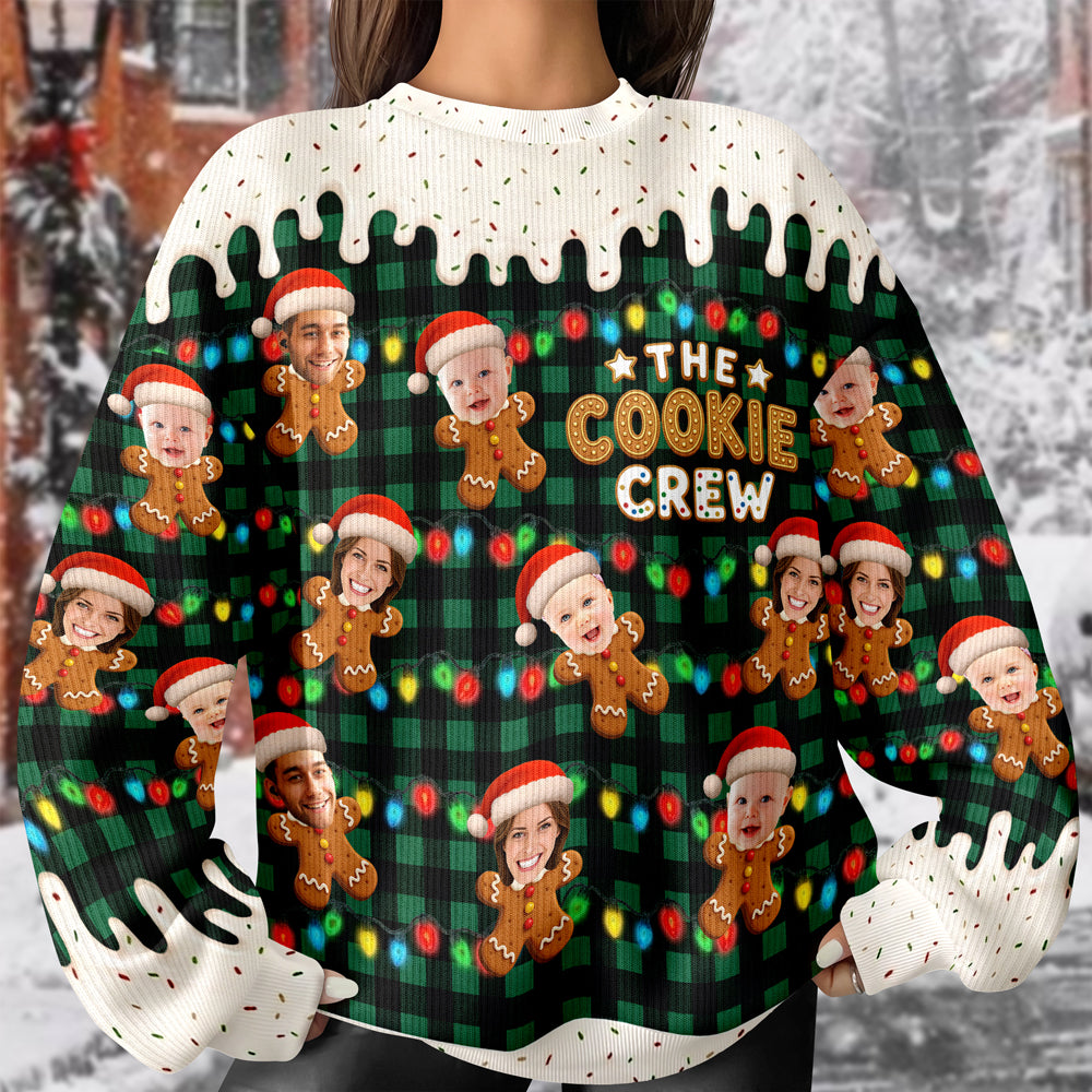 Custom Photo The Cookie Crew Family Ugly Sweater TH10 171243