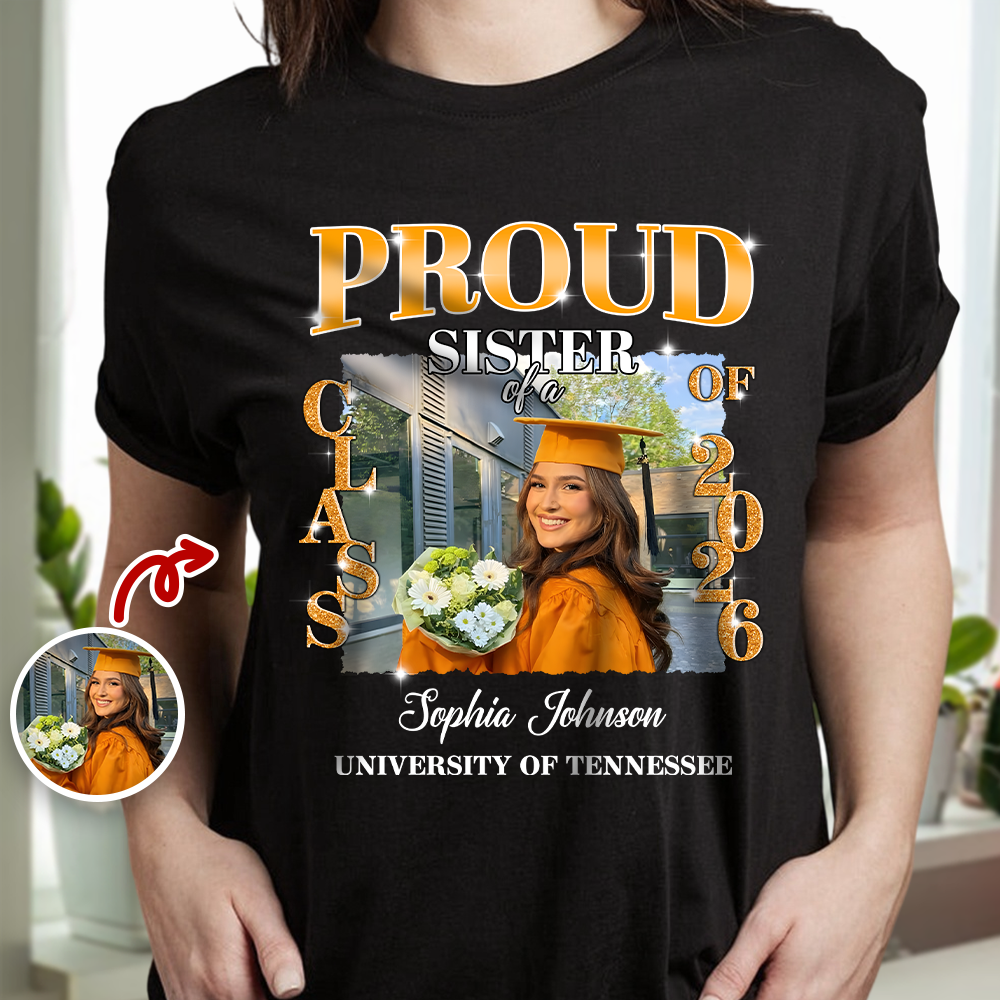 Custom Photo Congratulations Graduation 2026 Dark Shirt HO82 901712