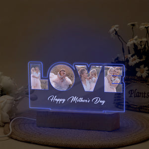 Custom Love Photo Happy Mother's Day Acrylic LED Night Light TH10 892601