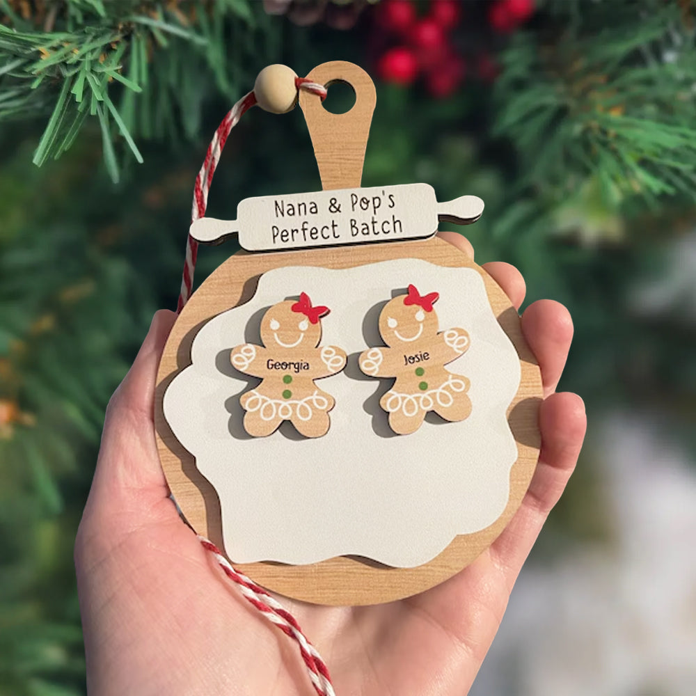 Personalized Gingerbread Christmas Layer Wood Ornament Gift For Family TH10 896747