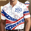 Custom Name USA 250th Anniversary 1776-2026 Polo Shirt - 4th of July Patriotic Gift HO82 901706