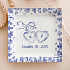 Personalized Toile De Jouy Style Jewelry Dish Wedding Gift for Couple HA75 898406