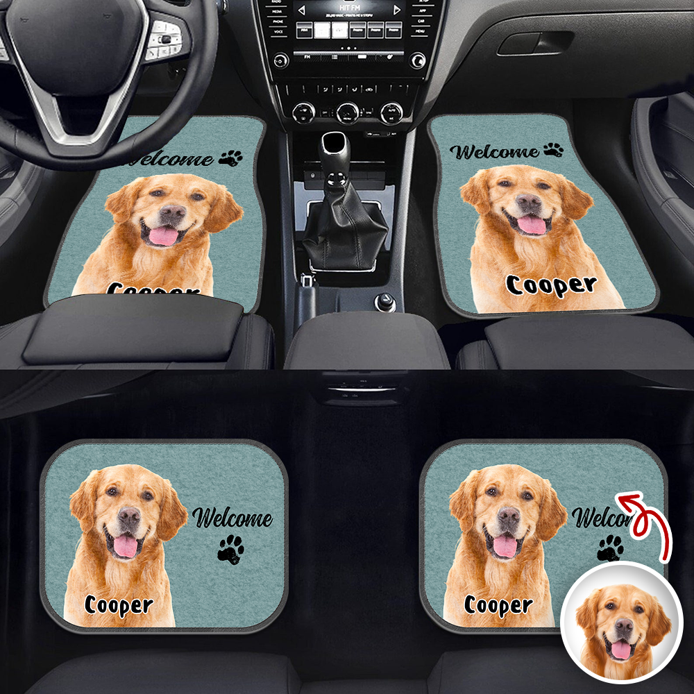 Custom Dog Photo Anti-Slip Car Floor Mat For Dog Lovers HO82 894446