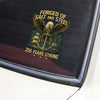Forged Of Salt And Steel U.S. Naval Ships 250th Anniversary Car Sticker Car Window Decal Sticker HO82 900868