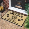 Custom Photo Welcome To Dog House Dog Vintage Doormat HA75 921900