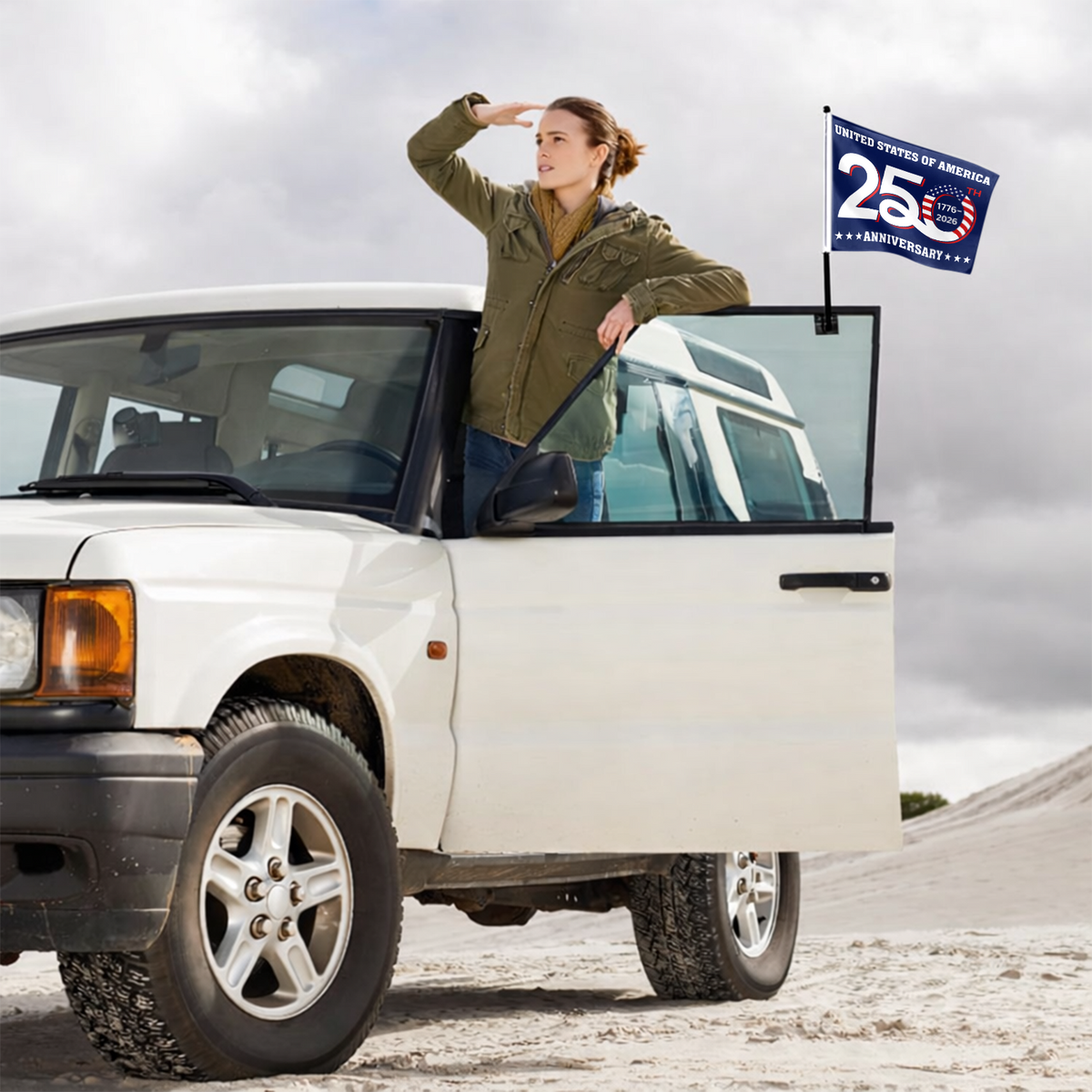 United States Of America 250th Anniversary Car Flag HA75 898522