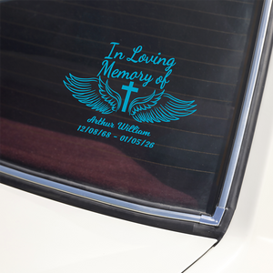 Personalized In Loving Memory of Loved One Car Window Decal Sticker Memorial Gift CH07 910214