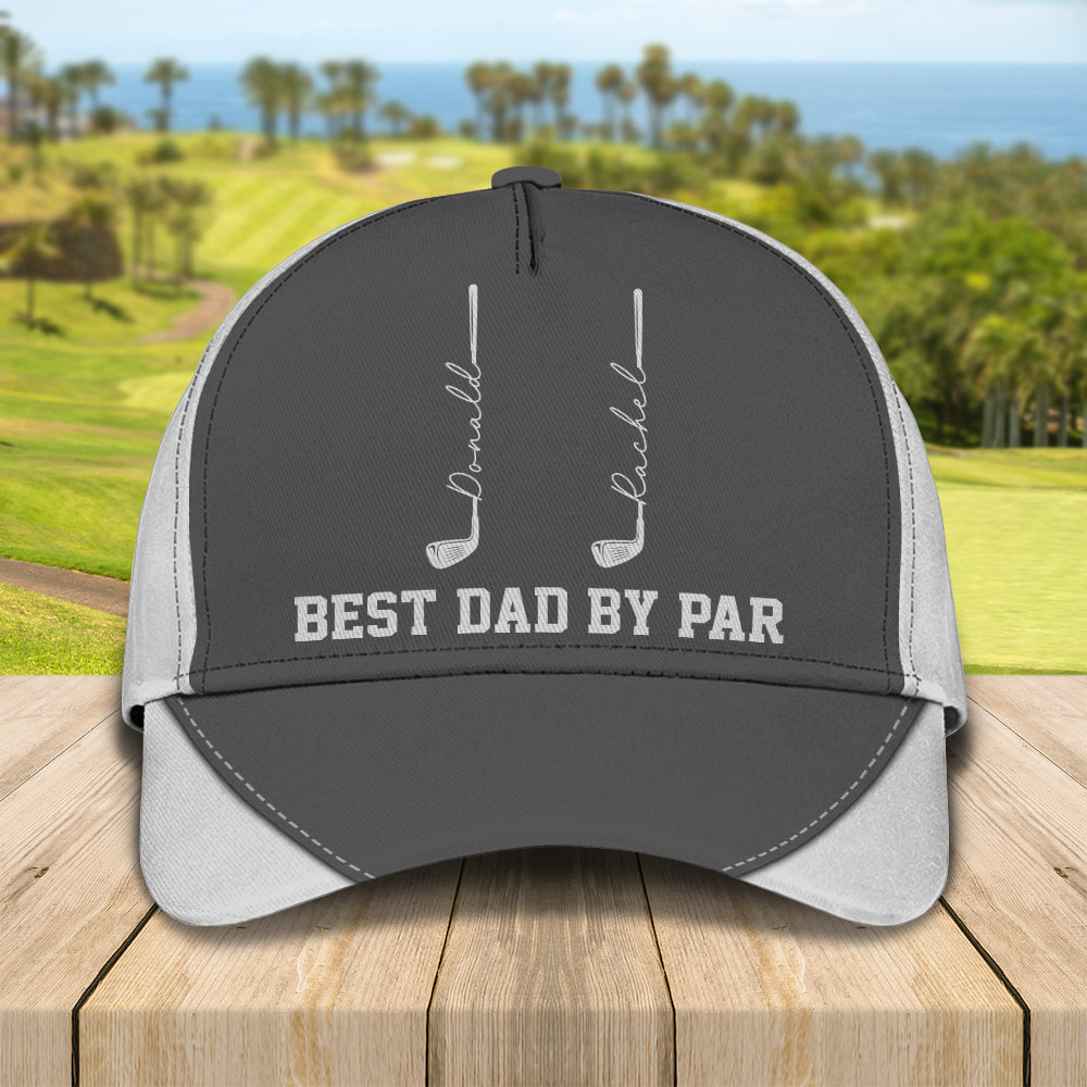 Personalized Best Dad By Par Golf Classic Cap LM32 893491