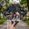 I Know You're Looking Down From Heaven Graduation Cap Topper – Custom Photo Memorial Mom Gift TH10 169107