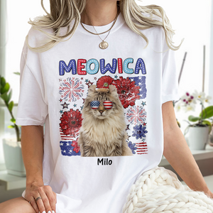 Custom Photo Meowica - Personalized Shirt LM32 893917