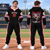 Custom Baseball Photo Onesie Pajamas - Baseball Player Gift HO82 903704