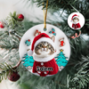 Custom Photo Cat I Am Santa 3D Inflated Effect Ceramic Ornament Personalized Gift For Cat Lovers HO82 894710