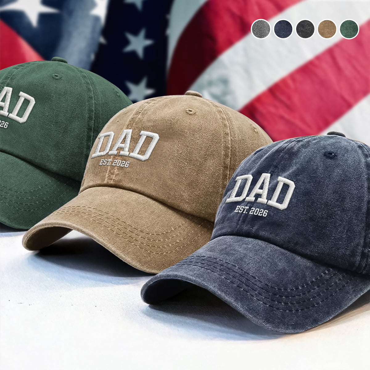 Personalized Mom, Dad Est. 2026 Embroidered Baseball Cap TH10 169307