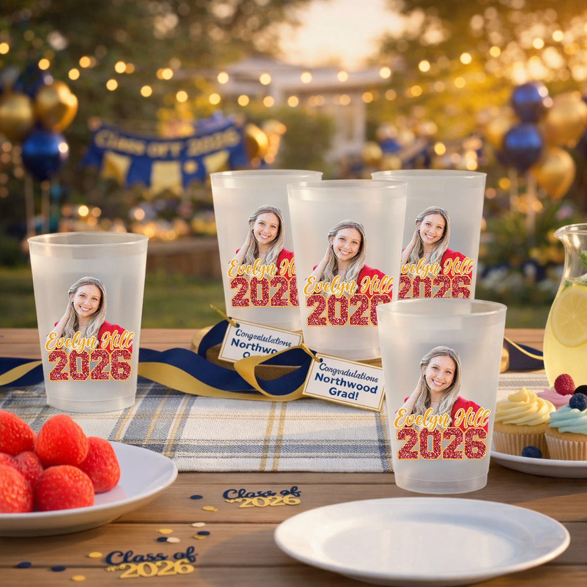 Custom Photo Class of 2026 Graduation Cups For Party HA75 921134