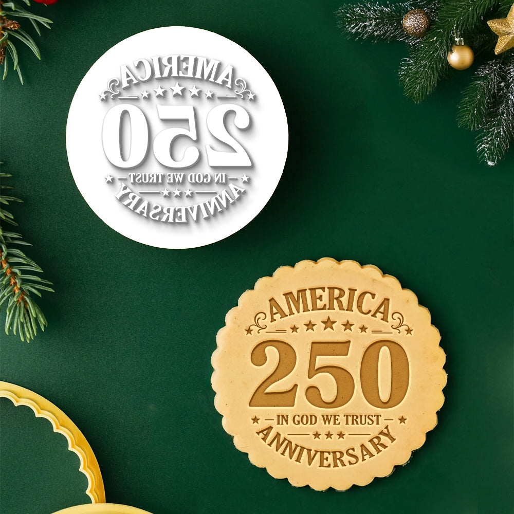 America 250 Years Anniversary - In God We Trust Cookie Stamp HA75 920416