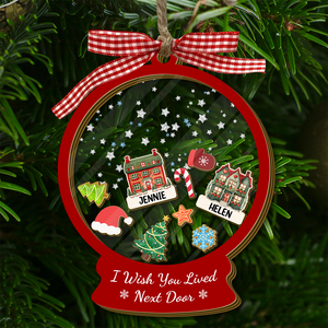 I Wish We Lived Closer - Personalized Shaker Ornament Gift For Friend, Best Friend CH07 899016