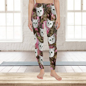 Custom Cat Photo Camo Background Legging HO82 900484