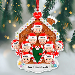 Custom Name Our Grandkids Merry Christmas Family Acrylic Ornament LM32 895523