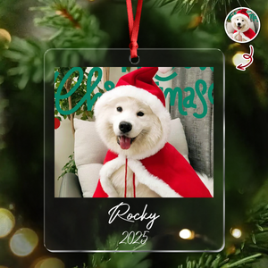 Custom Dog Photo Acrylic Ornament Christmas Gift For Dog Lovers LM32 895769