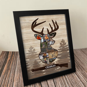 Custom Photo Deer Hunting Wood Picture Frame CH07 896550