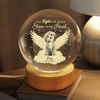 Custom Photo Dog Cat Pet Your Light Will Always Shine In My Heart Memorial Engraved Crystal Ball LED Night Light HO82 901434