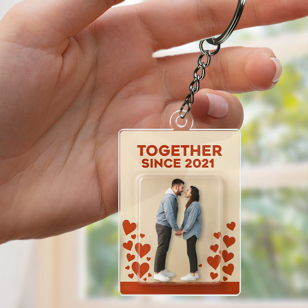 Custom Photo A Lifetime Of Love - Couple Acrylic Keychain HO82 893916