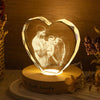 Custom Family Photo Engraved Crystal Photo With Light HA75 898206