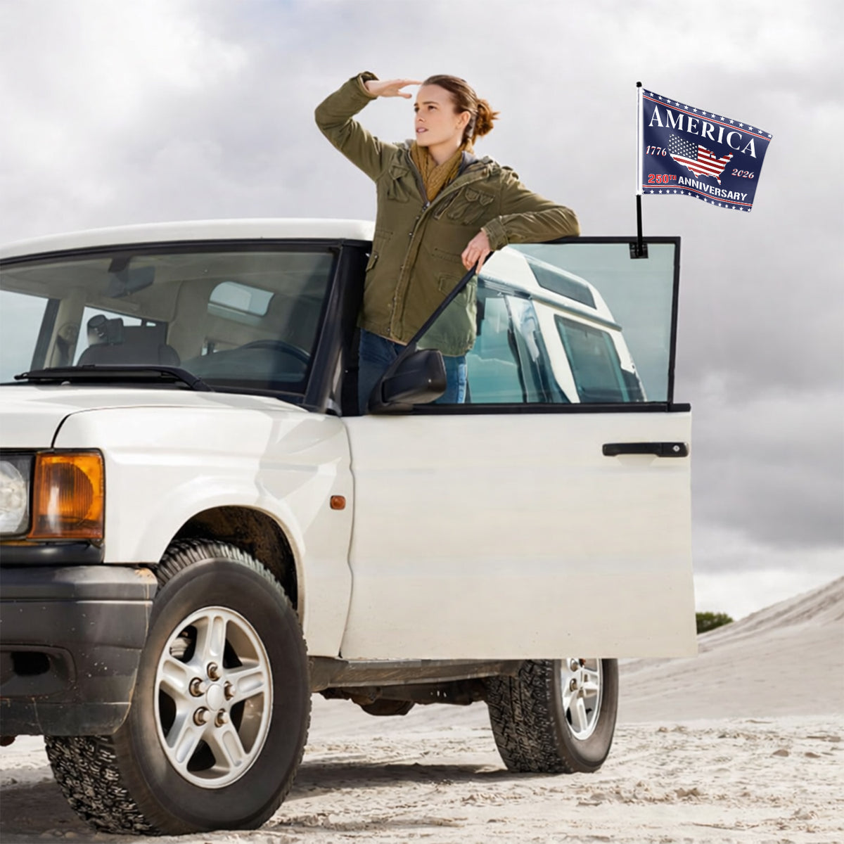 1776 - 2026 America 250th Anniversary Car Flag HA75 898852