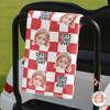 Custom Baby Face Best Dad Ever Retro Golf Towel- Gift for Parents, Father's Day, Golfer LM32 669013