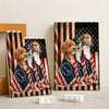 Custom Dog Photo American Patriot Building Block HA75 920522