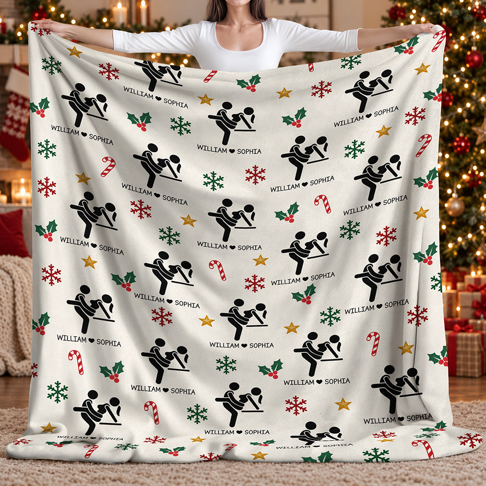 Personalized Funny Adult Blanket, Novelty Gift For Couples TH10 171073