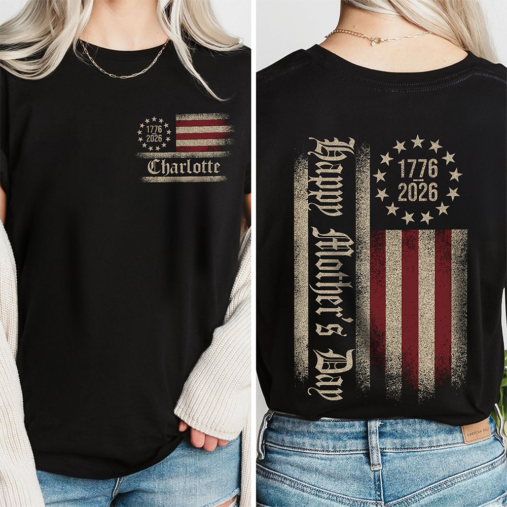 Custom Name USA 250th Anniversary Front & Back Shirt HA75 920940