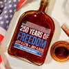 Custom Family Name 250 Years Of Freedom 1776-2026 Whiskey Bottle LM32 895311