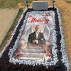 Custom Photo A Piece Of My Heart Lives In Heaven Memorial Grave Blanket LM32 893237