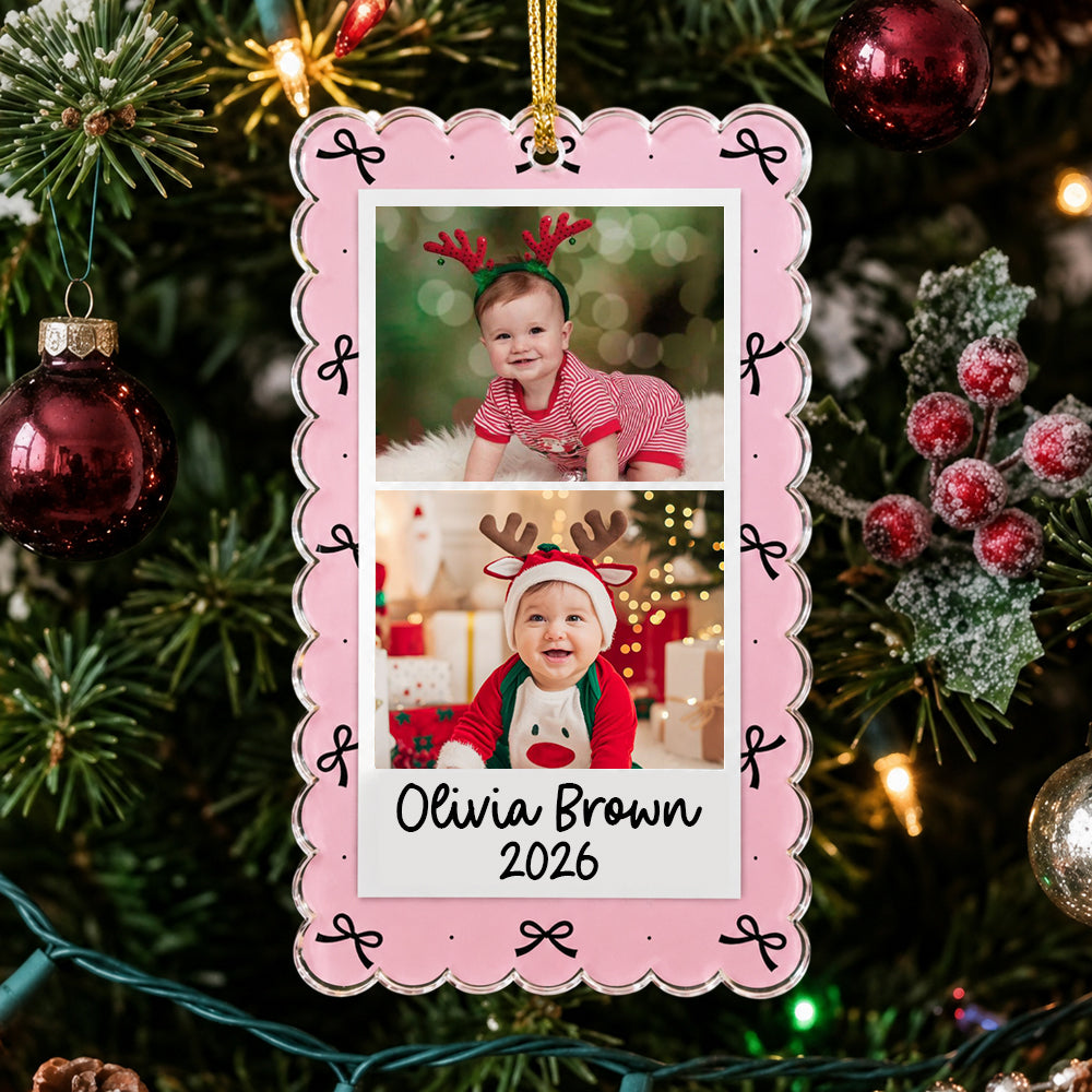 Personalized Photo Strip Christmas Acrylic Ornament, Christmas Gift For Boyfriend, Besties & Family TH10 170839