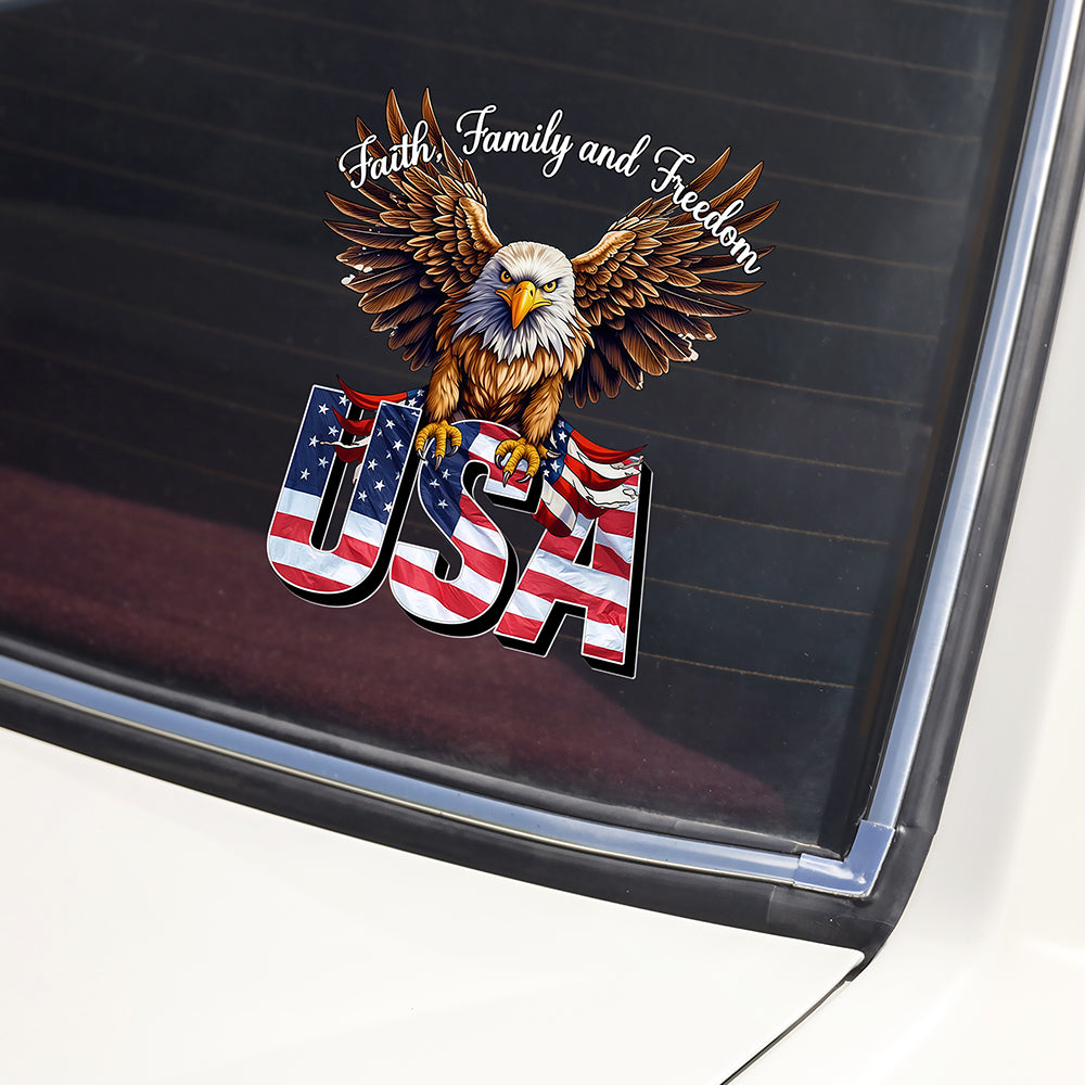 Faith, Family & Freedom 250th Anniversary of America Car Window Decal Sticker CH07 895404