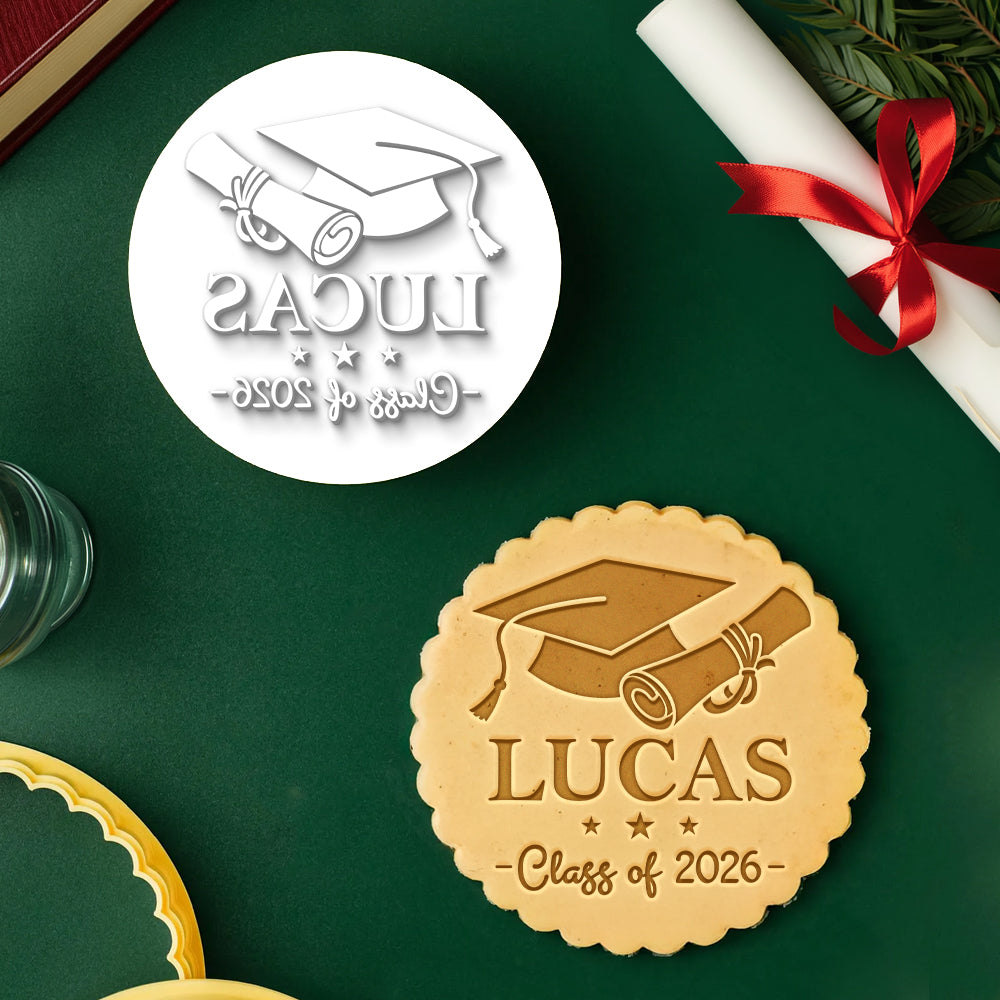 Custom Name Class Of 2026 Graduation Cookie Stamp CH07 911112