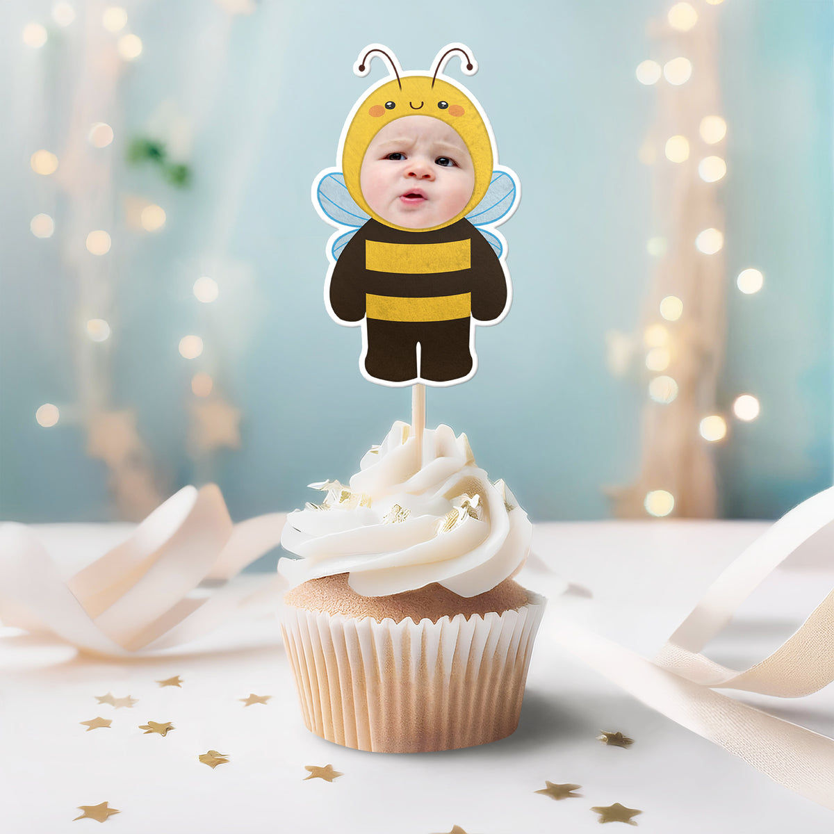 Custom Photo Funny Kid Animal Cosplay Decoration Cupcake Toppers HA75 892112