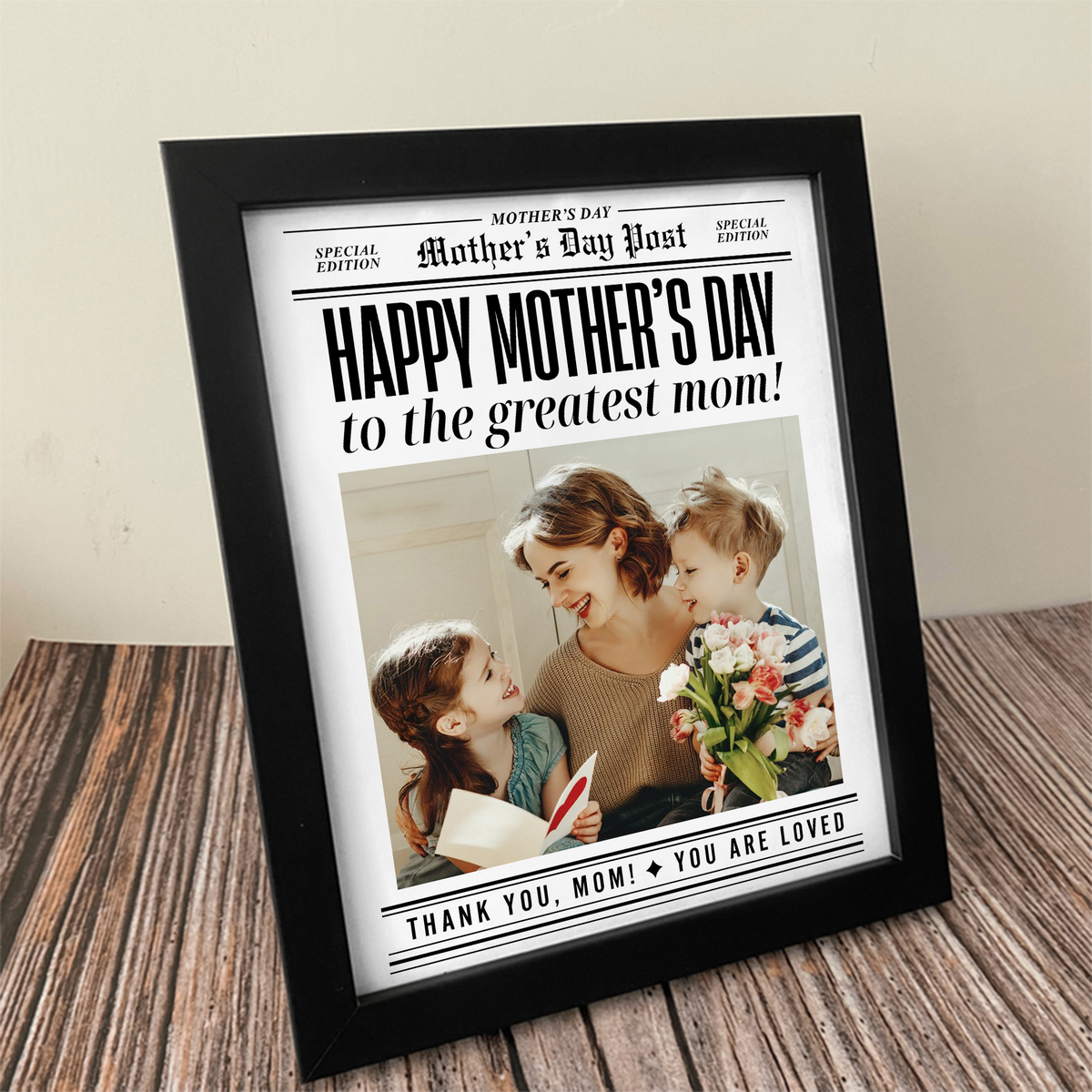 Custom Photo Happy Mother's Day To The Greatest Mom Picture Frame HA75 920686