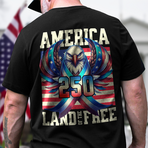 America 250 USA Freedom Liberty Back Side Dark Shirt HA75 897286