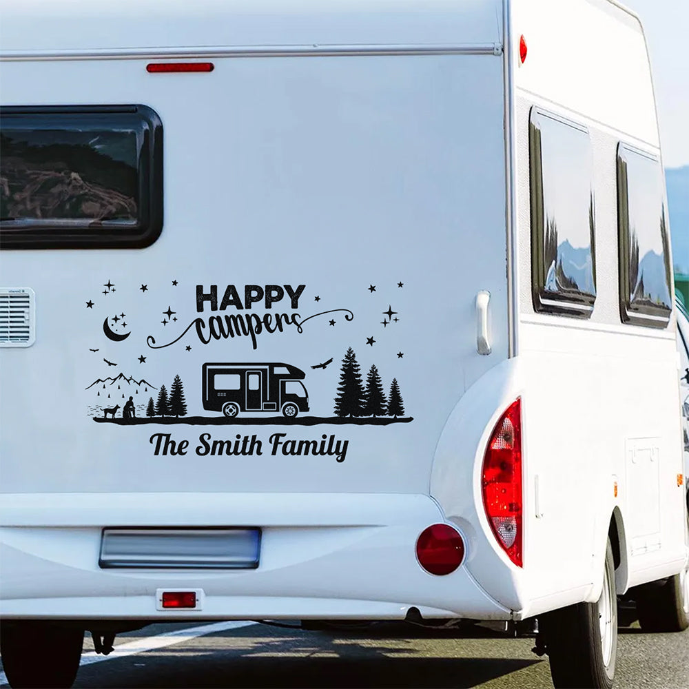 Personalized Welcome to Our Campsite RV Decal Sticker LM32 669405