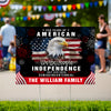 Custom Family Name America 250th Anniversary We The People Eagle Yard Sign CH07 899080