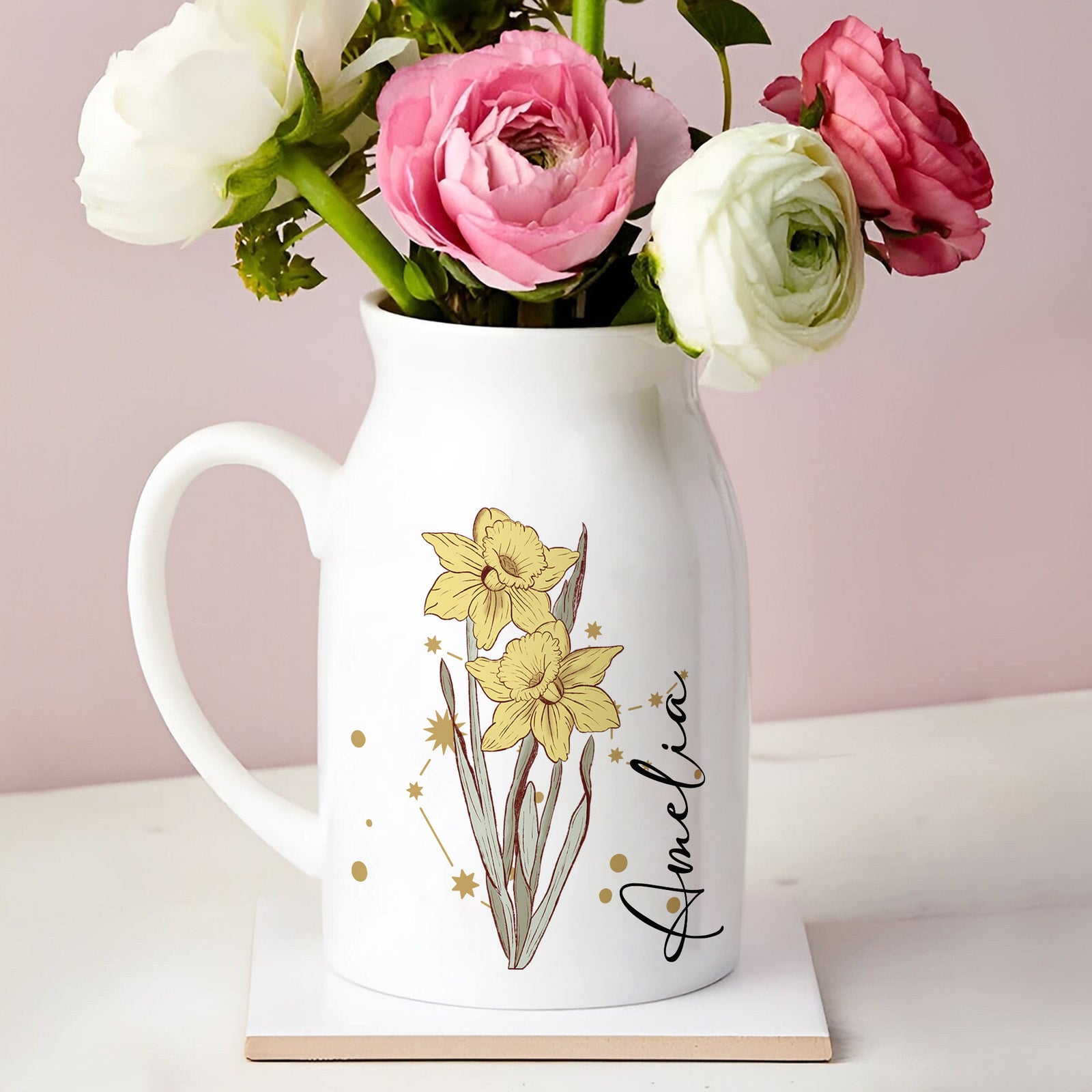 Personalized Flowers And Constellations Flower Vase TH10 894427