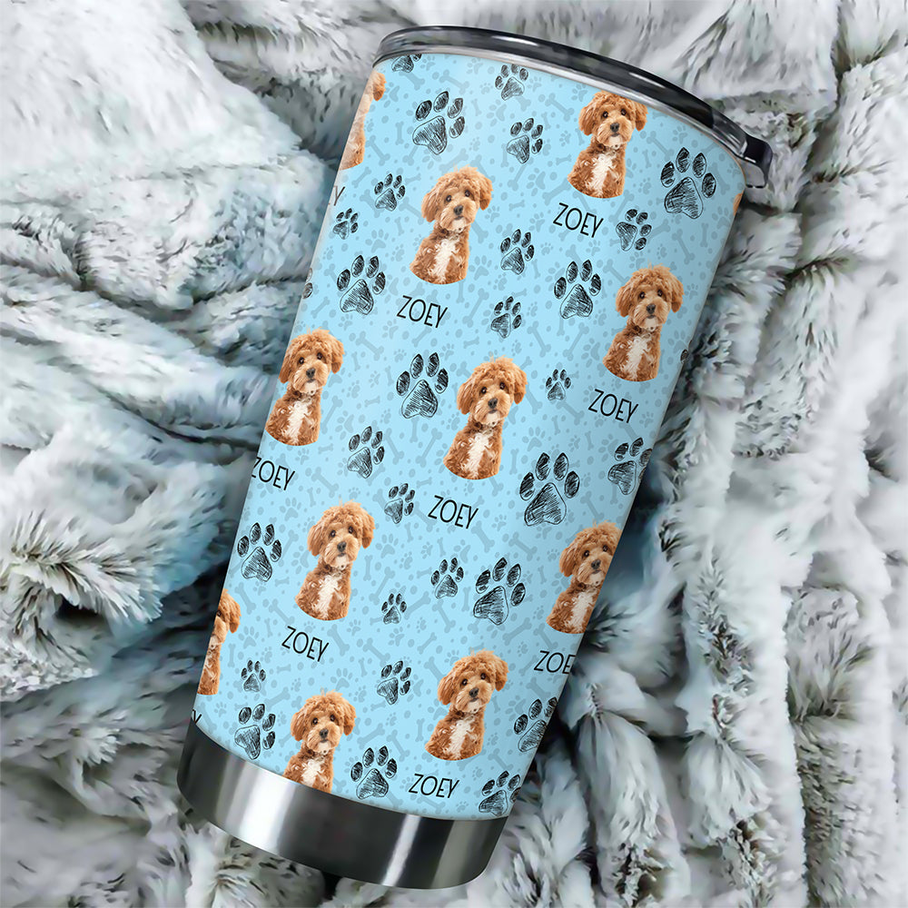 Custom Pet Photo Fat Tumbler Gift For Pet Owners CH07 910334